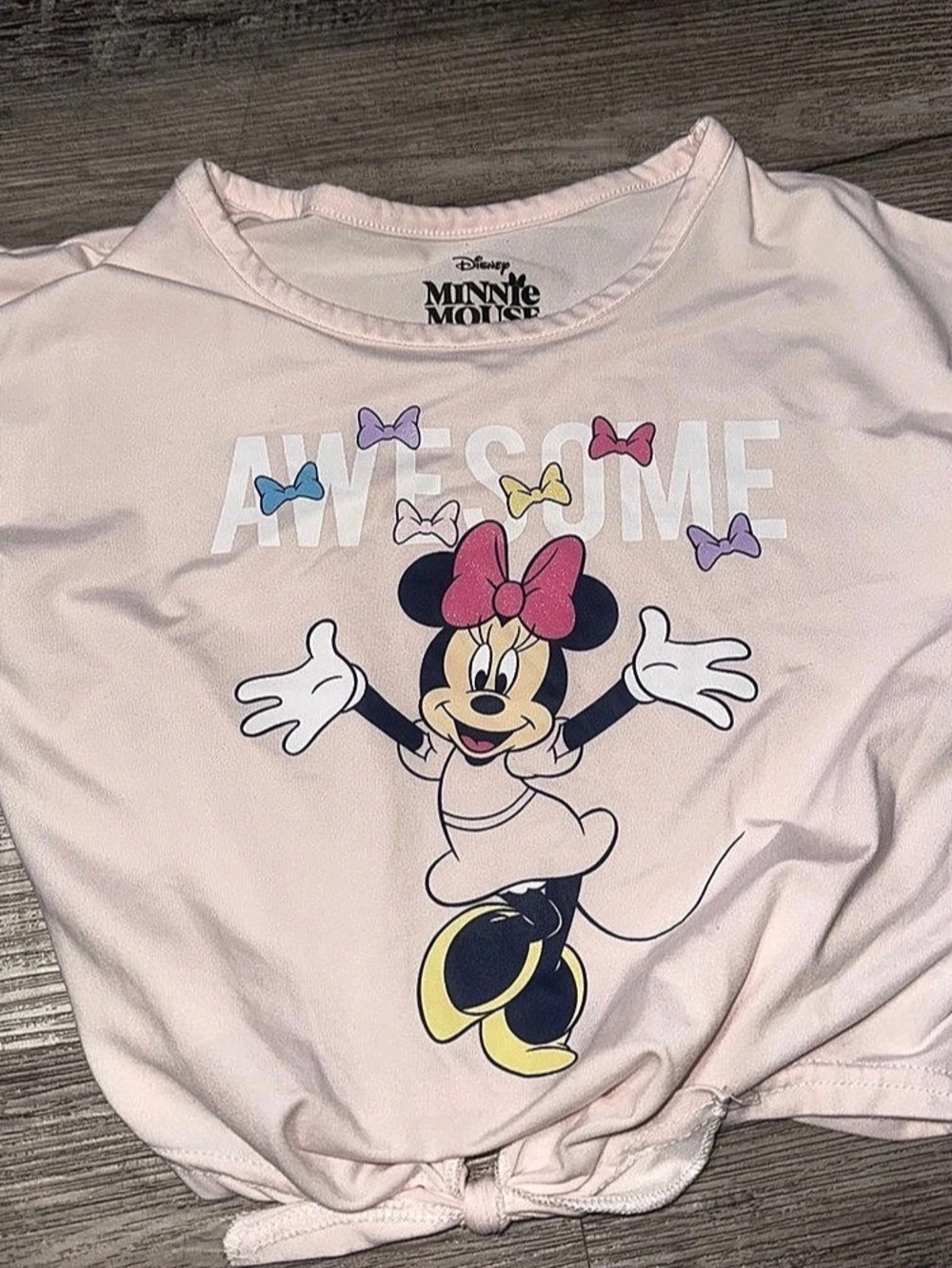Disney Minnie Mouse Graphic Short Sleeve Top Size 6